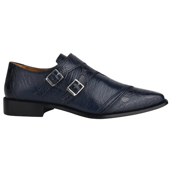 GRACE Genuine Leather Oxford Style Monk Straps - Picture 5 of 7